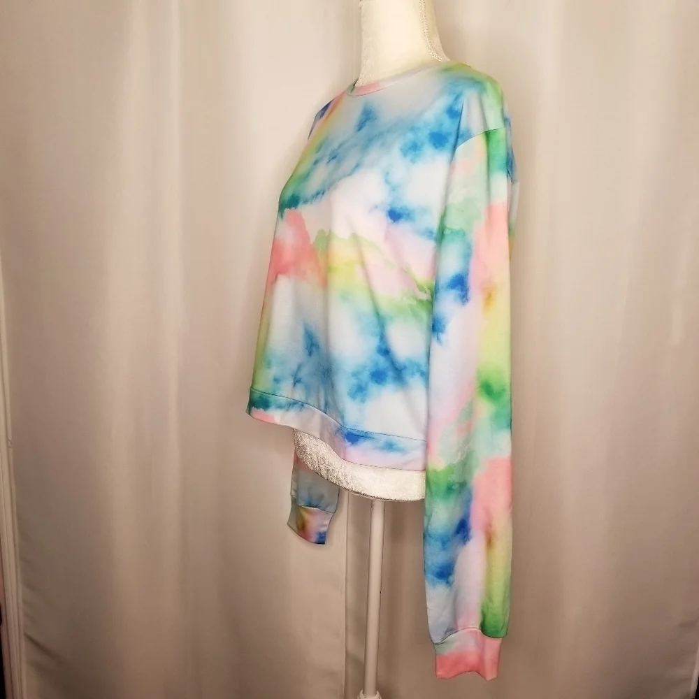 NASTY GAL Out Of This World Tie Dye Sweatshirt
